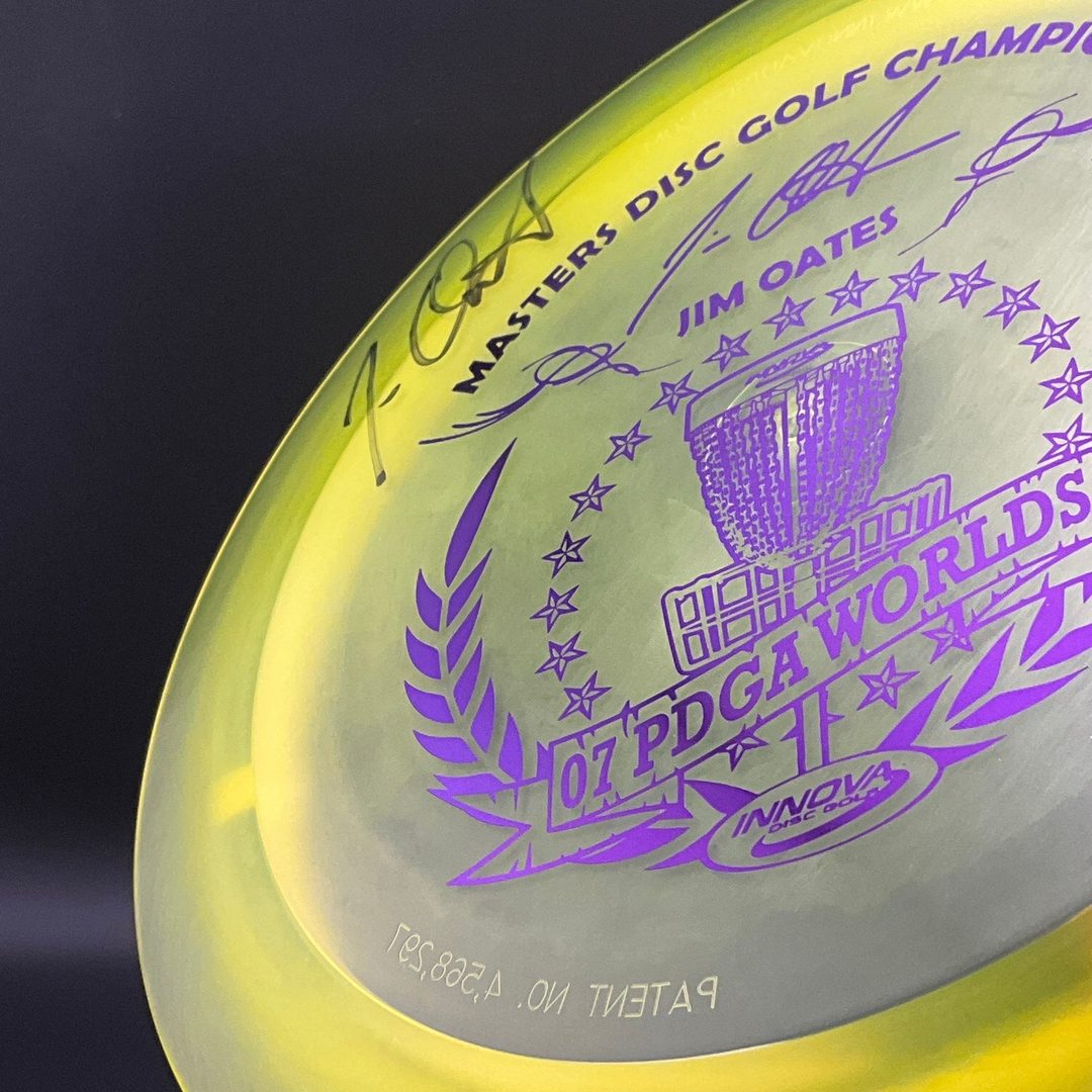 Champion XCaliber *Signed* - 2007 PDGA World Masters Champion Jim Oates Innova