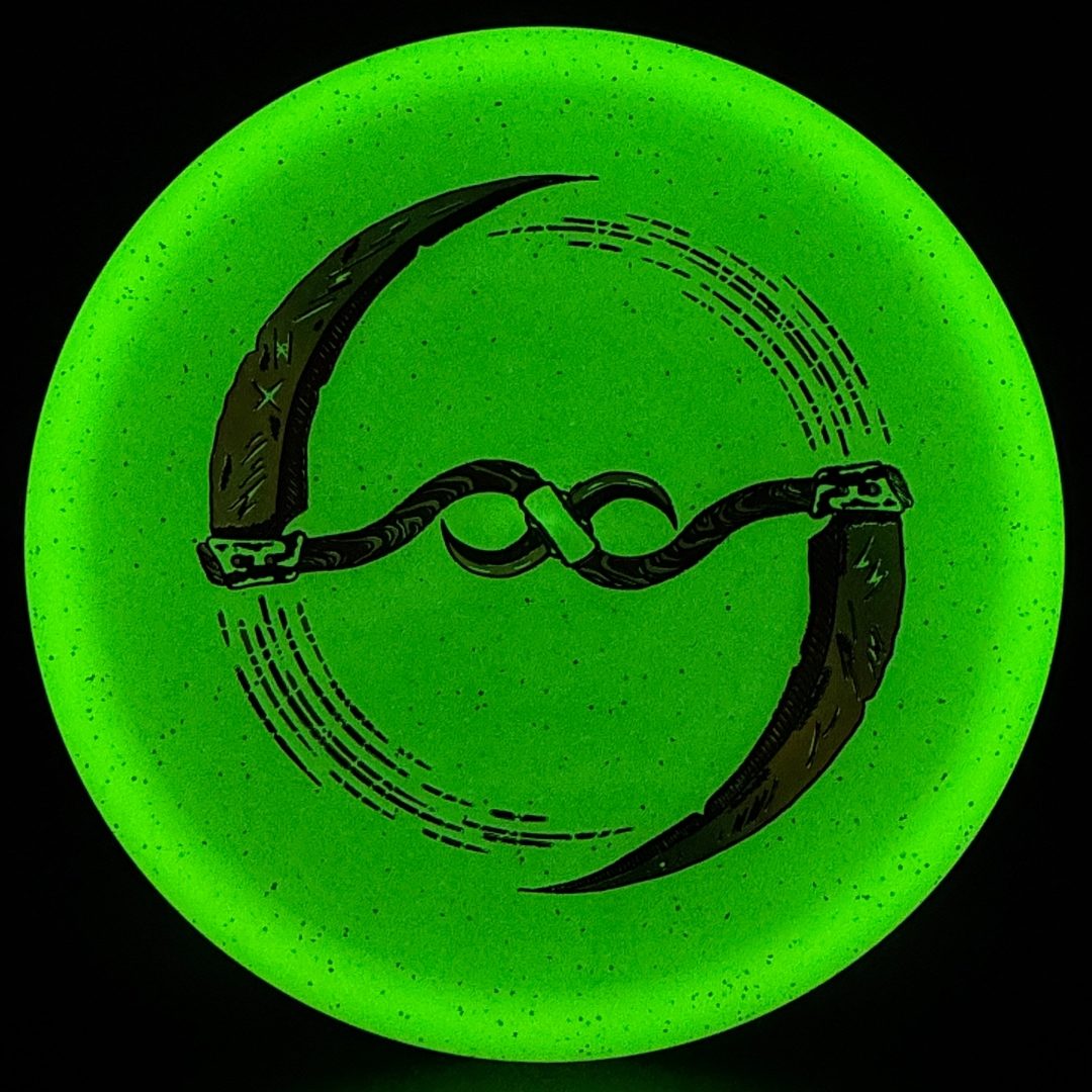 Metal Flake Glow C-Blend Inca - "Infinity Blade" by Ripper Studios Infinite Discs