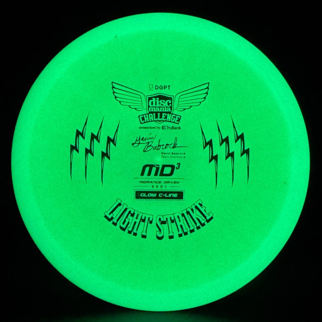 Glow C-Line MD3 - Light Strike - Gavin Babcock Signature Series DCF Discmania
