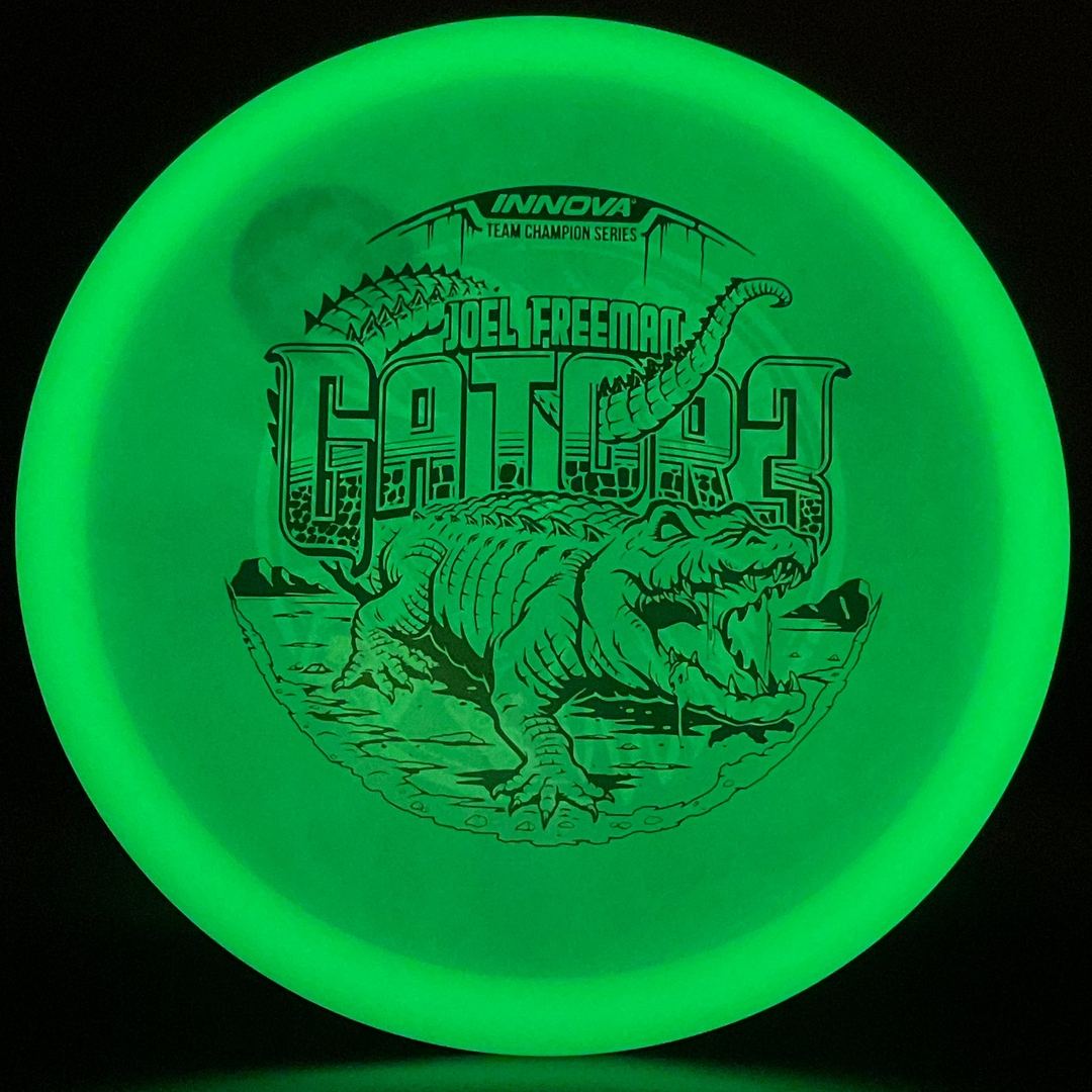 Champion Glow Gator3 *Les White Stash* - Joel Freeman 2022 DGPT Match Play Champion Innova