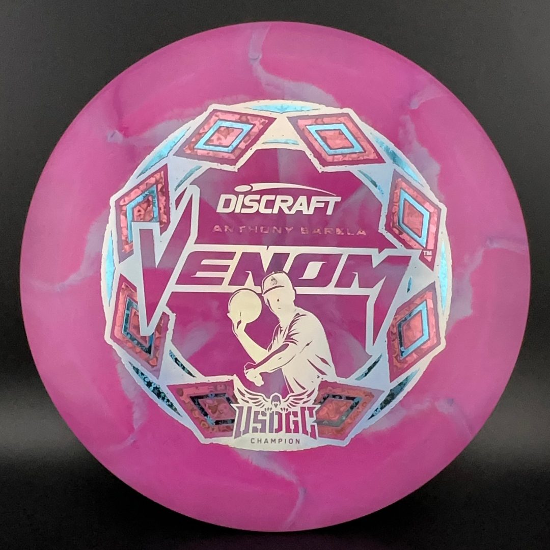 2025 USDGC Anthony Barela Swirl Venom "Pop Top" MINT Discs