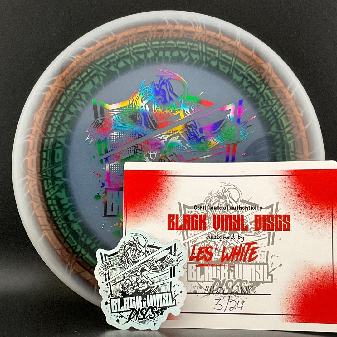 Neo Link *Les White Stash* - #3 of 24 Super Limited Spin Dyed "Black Vinyl Discs" Discmania