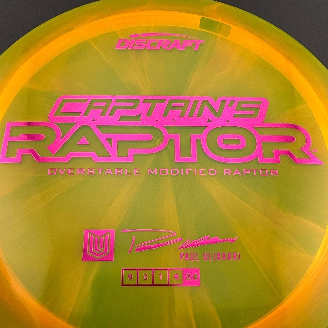 Special Z Blend Captain's Raptor - Paul Ulibarri 2025 Signature Series Discraft