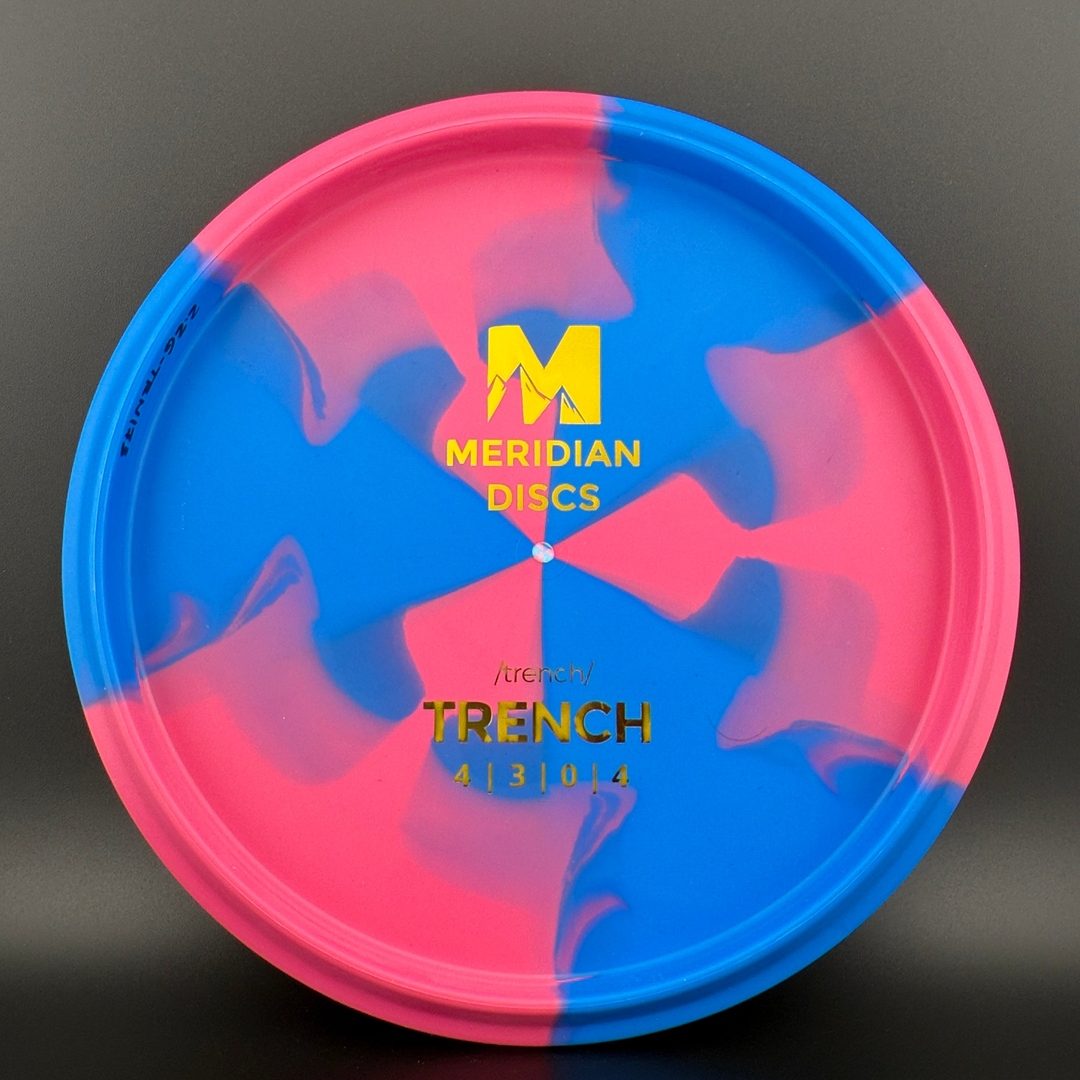 Marbled Graphite Trench Meridian Discs