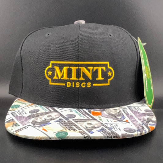 Flat Bill Snapback Hat - Fancy Print - Mint Discs