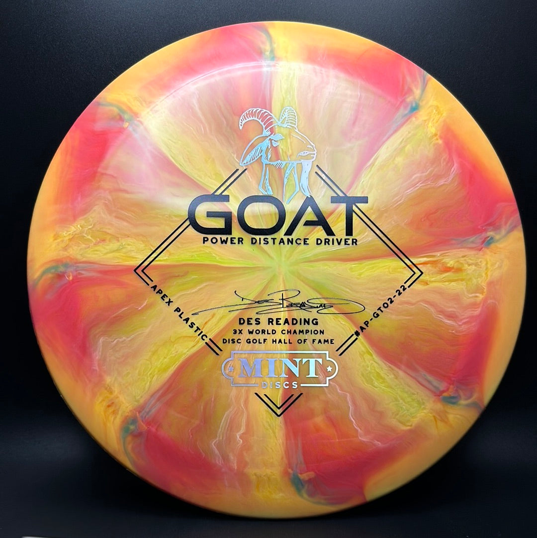 Swirly Apex Goat - 3x Des Reading Signature Series MINT Discs