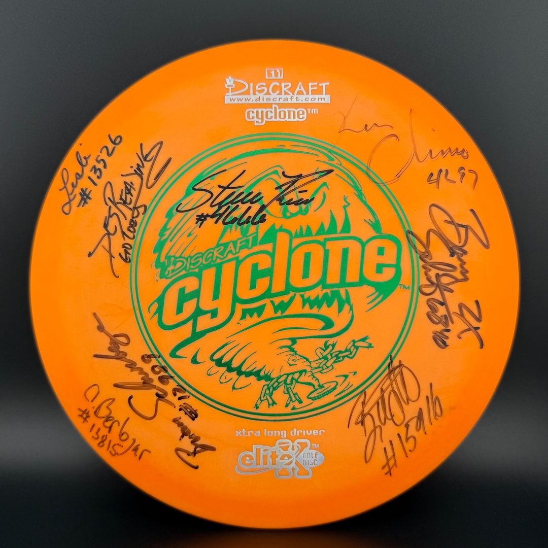 Elite X Cyclone *Signed* - Ken Climo, Des, Schultz, Rico, Kenner Discraft