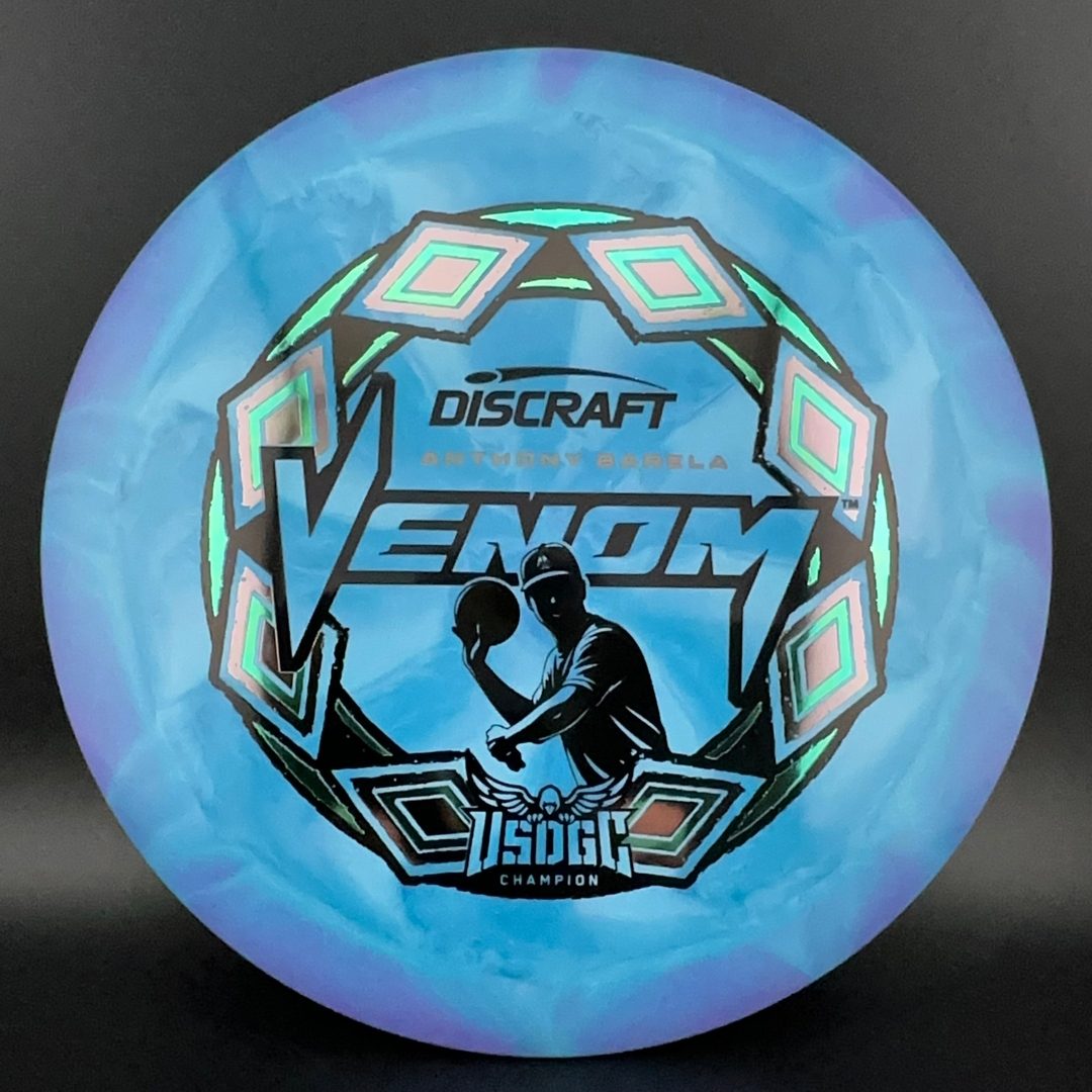 2025 USDGC Anthony Barela Swirl Venom "Pop Top" MINT Discs