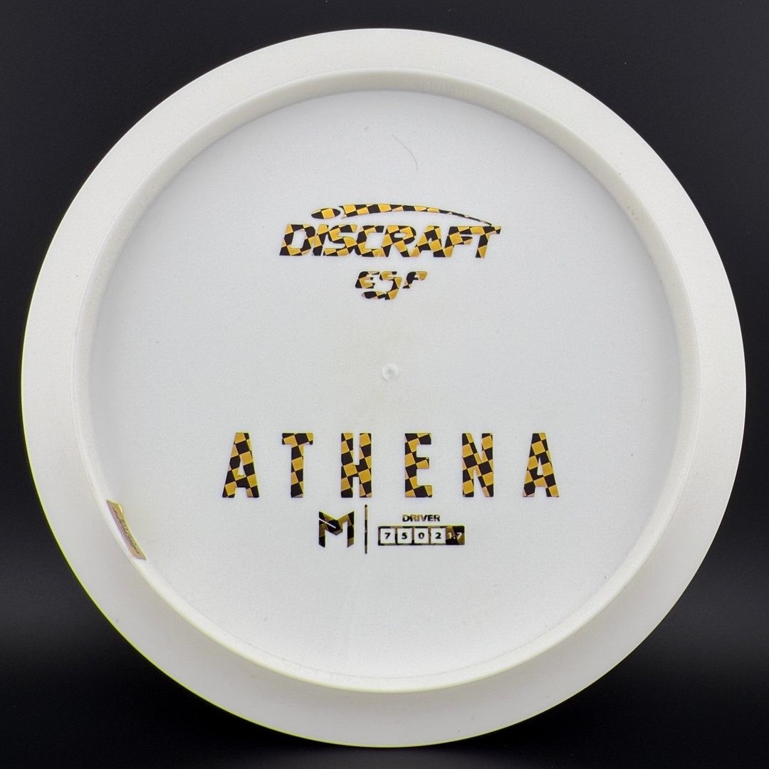 White ESP Athena - Bottom Stamp - Dyer’s Delight Discraft
