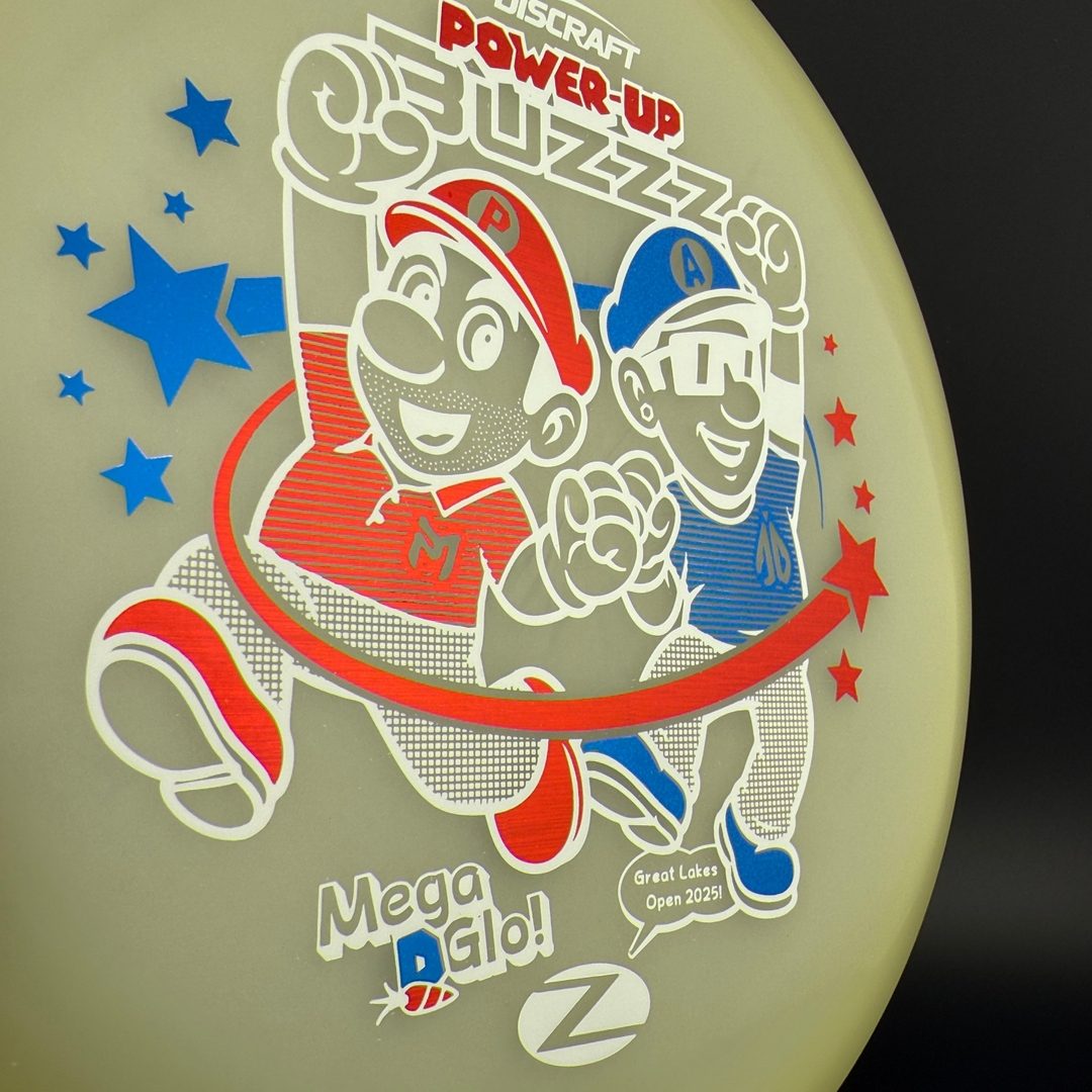 Mega Glo Buzzz - Power-Up - Paul McBeth & Anthony Barela Collab Discraft