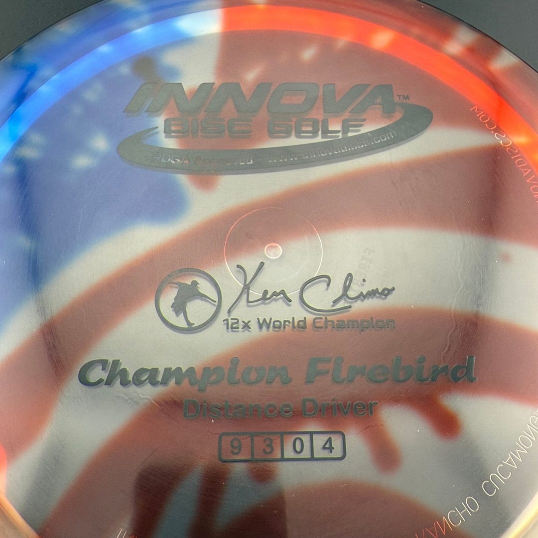 Flag I-Dye Champion Firebird - Ken Climo 12x *Gibson Stash* Innova