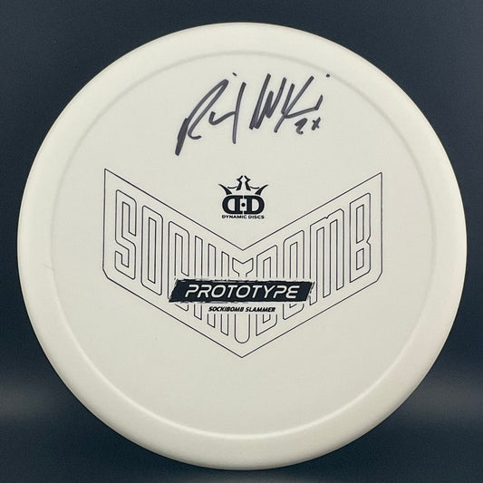 Prototype Sockibomb Slammer *Signed* - 2022 LE - Ricky 2X! Dynamic Discs