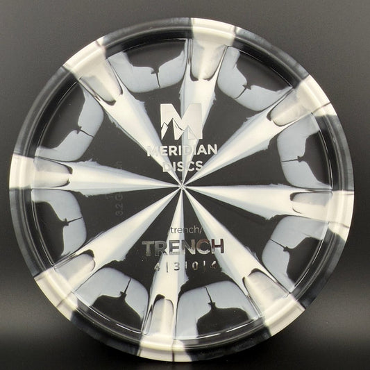 Marbled Graphite Trench Meridian Discs