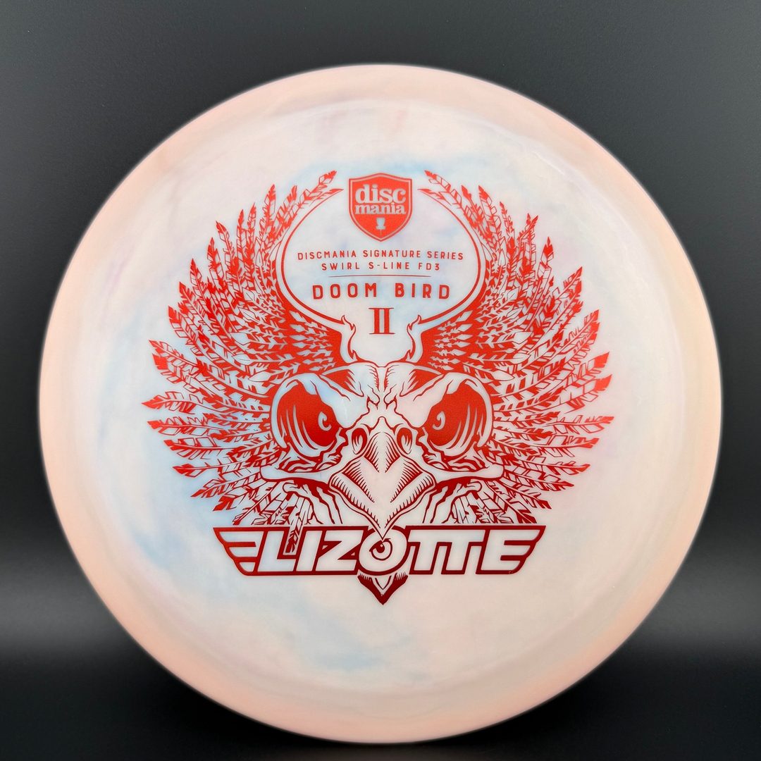 Swirly S-Line FD3 - Doom Bird 2 Red - Simon Lizotte Discmania