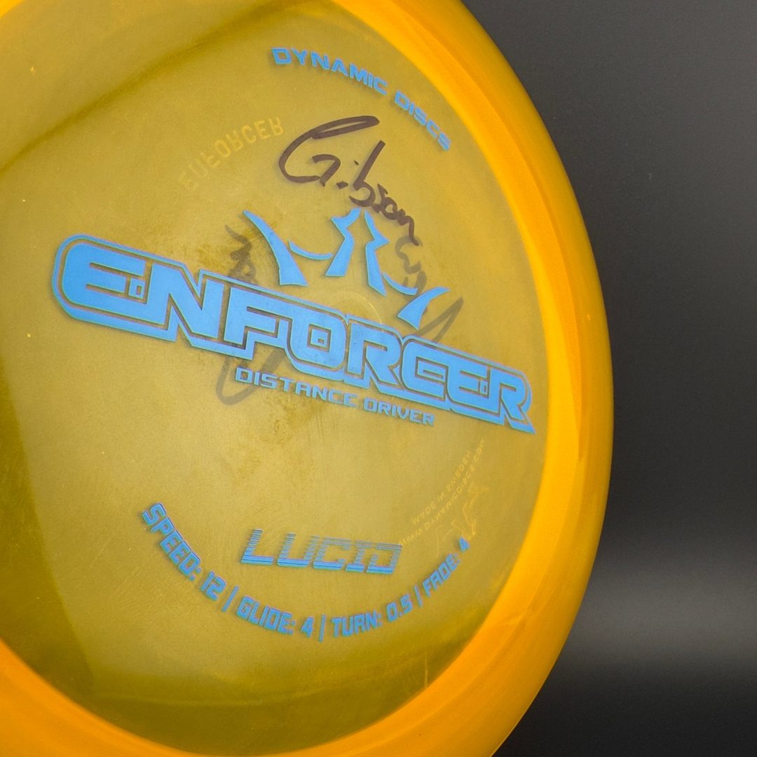 Lucid Enforcer - Older Run *Gibson Stash Used* Dynamic Discs