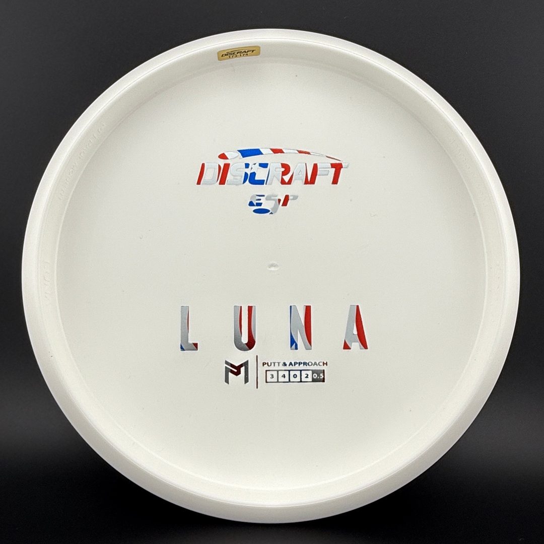 White ESP Luna - Bottom Stamp - Dyer's Delight Discraft