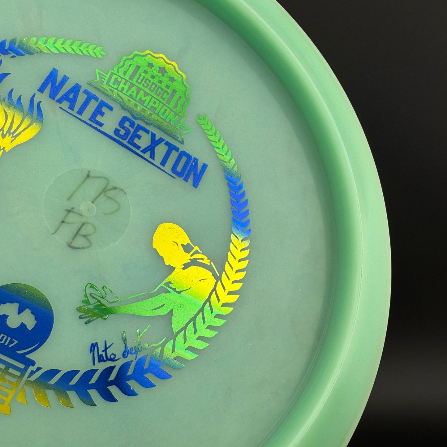 2017 Glow Champion Firebird - Nate Sexton Bottom Stamp No USA Embossing