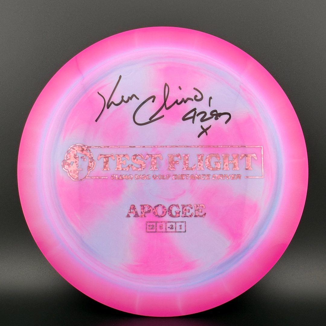 Signature Line Apogee - Test Flight - Ken Climo Autographed Climo Disc Golf