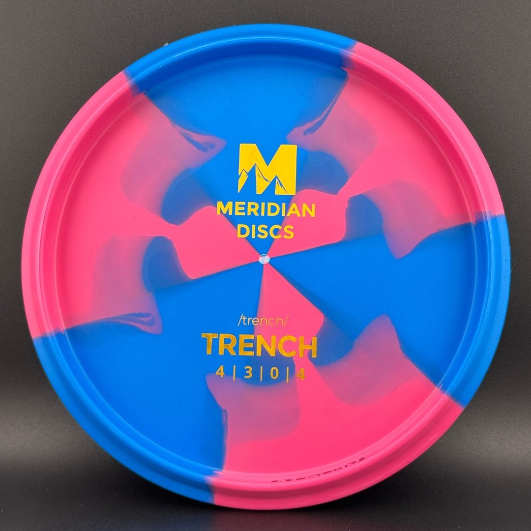 Marbled Graphite Trench Meridian Discs