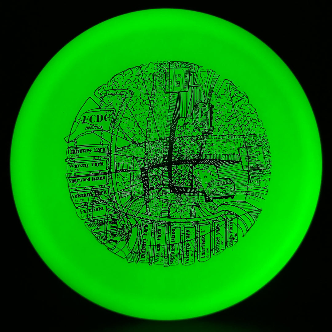 Color Glow Champion Leopard3 - Tourney F2 Multi Stamp Innova