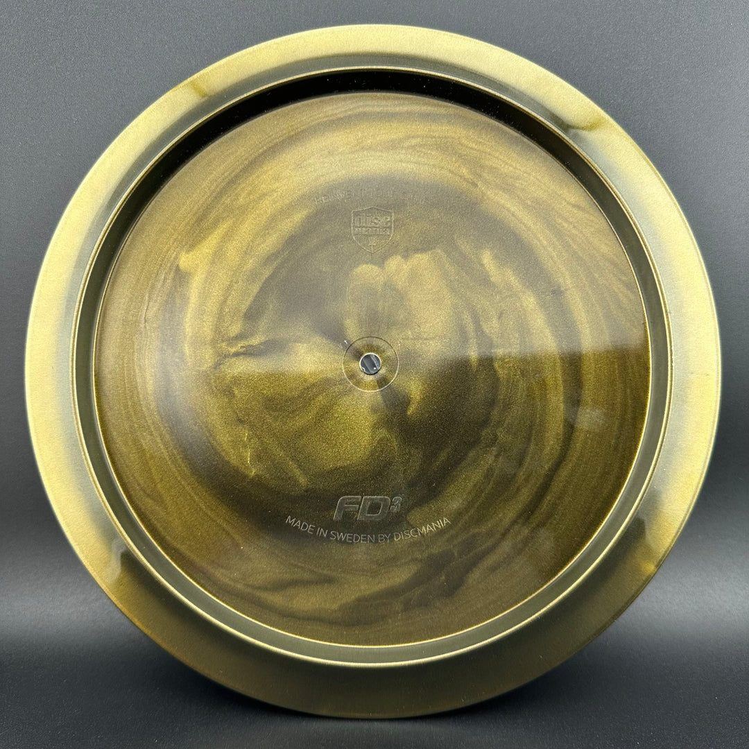 Golden Swirly S-Line FD3 - Cracked Huk Limited Edition Discmania