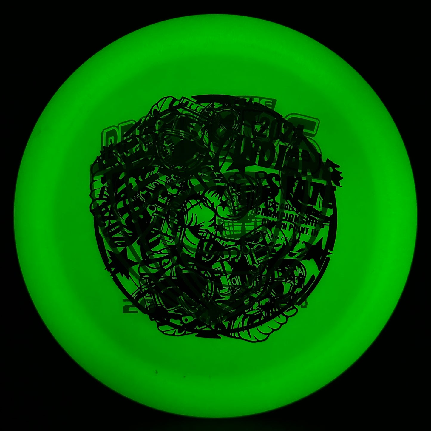 Color Glow Champion Destroyer - Tourney F2 Multi Stamp Innova