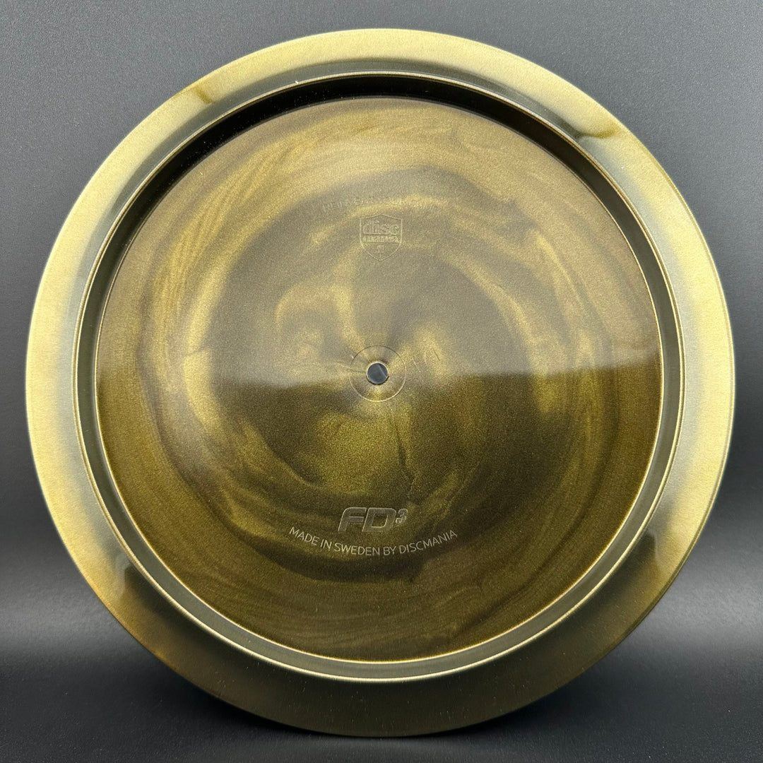Golden Swirly S-Line FD3 - Cracked Huk Limited Edition Discmania