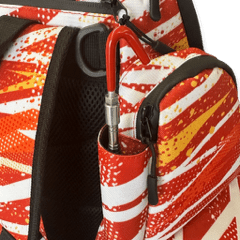 ICON Backpack 30+ Discs - Crimson Red Discology Disc Golf
