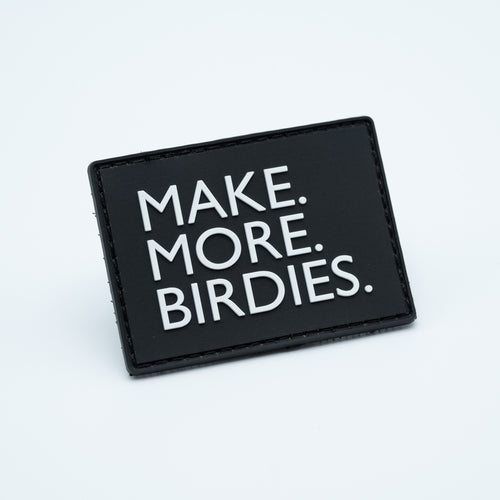 Make More Birdies Disc Golf PVC Patch - Hook And Loop