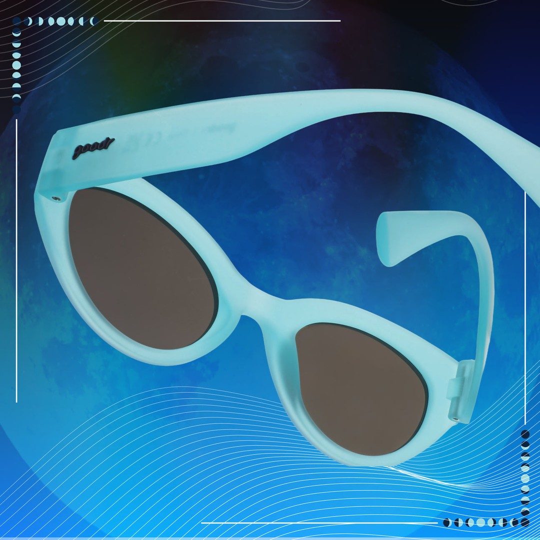 "Blue Moon's Made of Bleu Cheese” Moon G Polarized Sunglasses Goodr