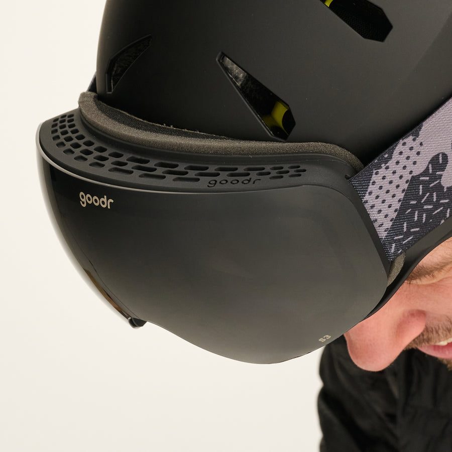 "Beware of Shadow Ridge” ORB G Polarized Snow Goggles Goodr