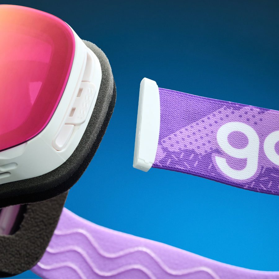 "Vintage Snow Suit Ambitions” PEAK G Polarized Snow Goggles Goodr
