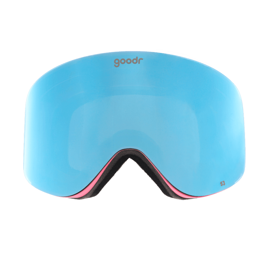 "90s Ski Movie Villain” PEAK G Polarized Snow Goggles Goodr