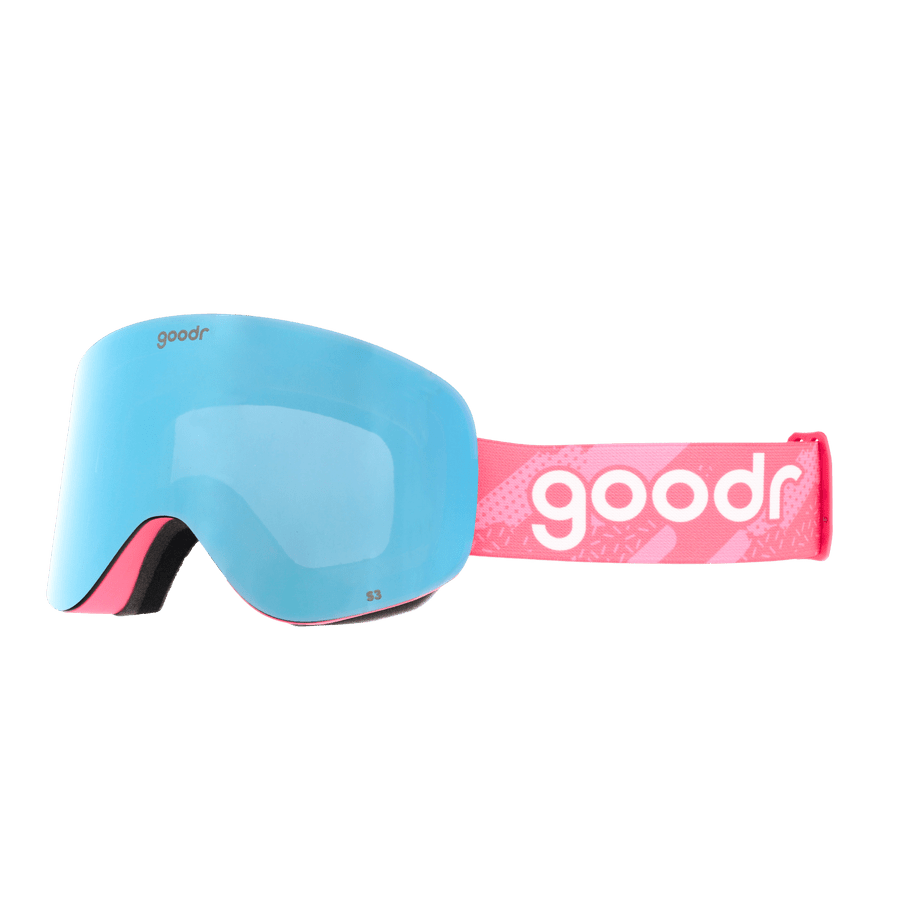 "90s Ski Movie Villain” PEAK G Polarized Snow Goggles Goodr