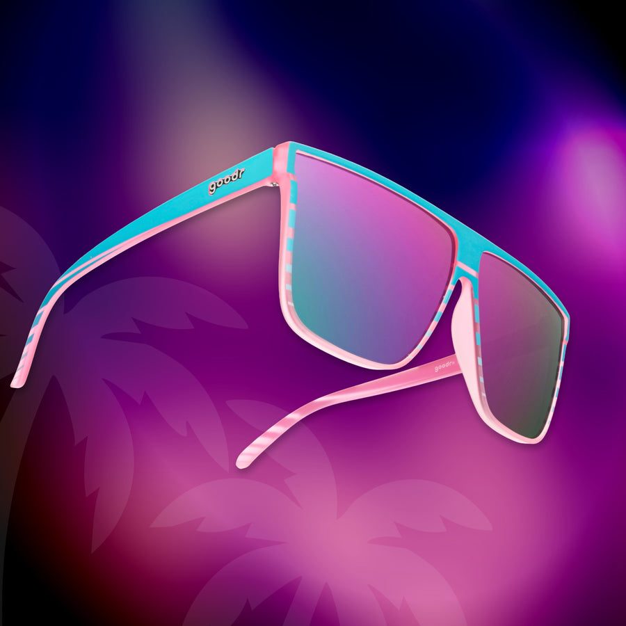"Synth Wave Sunset Spirit" Fly G Premium Sunglasses
