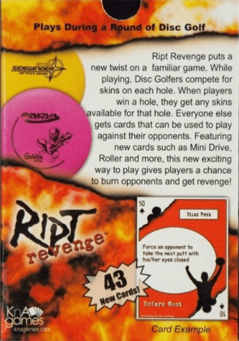 RIPT Revenge Disc Golf Card Game! KnA Games