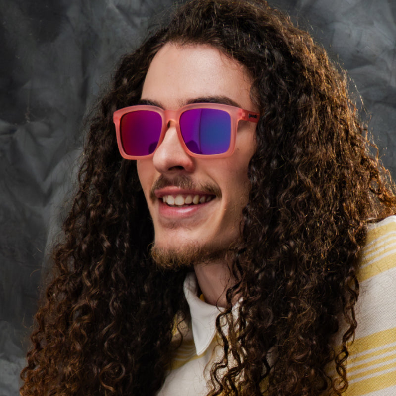 "Tropical Hibiscus Tea Party" Slate G Polarized Sunglasses