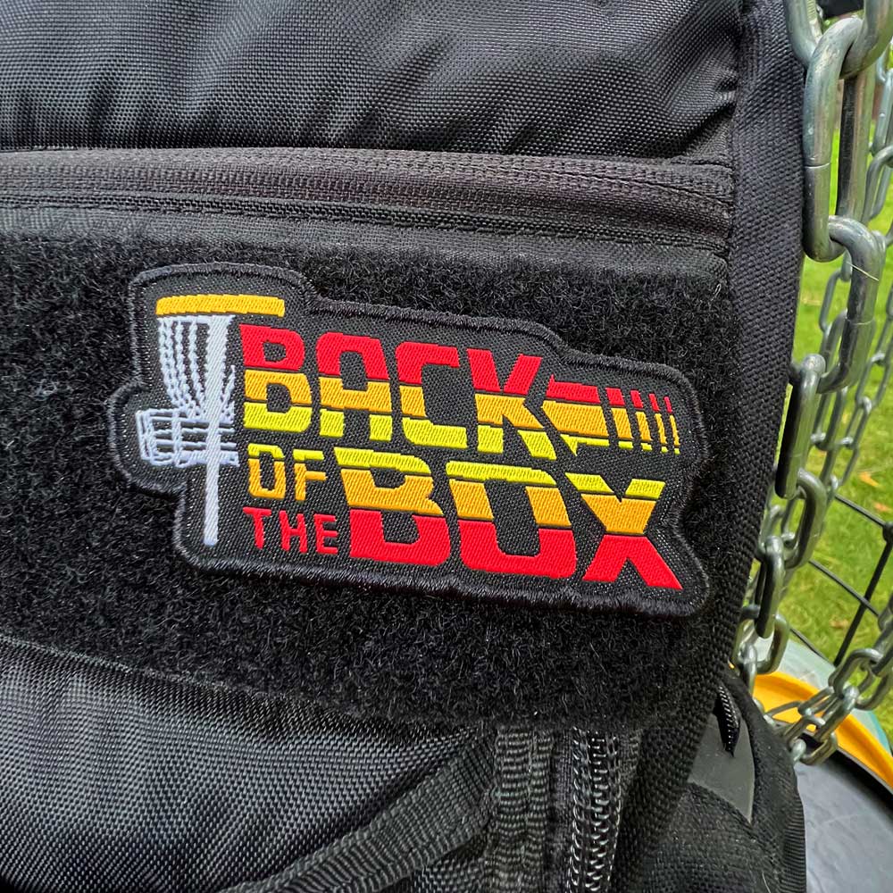 Back Of The Box Disc Golf Patch - Hook And Loop Disc Golf Pins