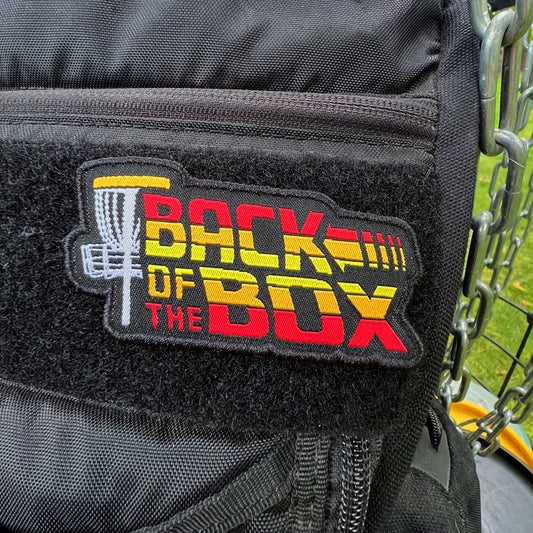 Back Of The Box Disc Golf Patch - Hook And Loop Disc Golf Pins