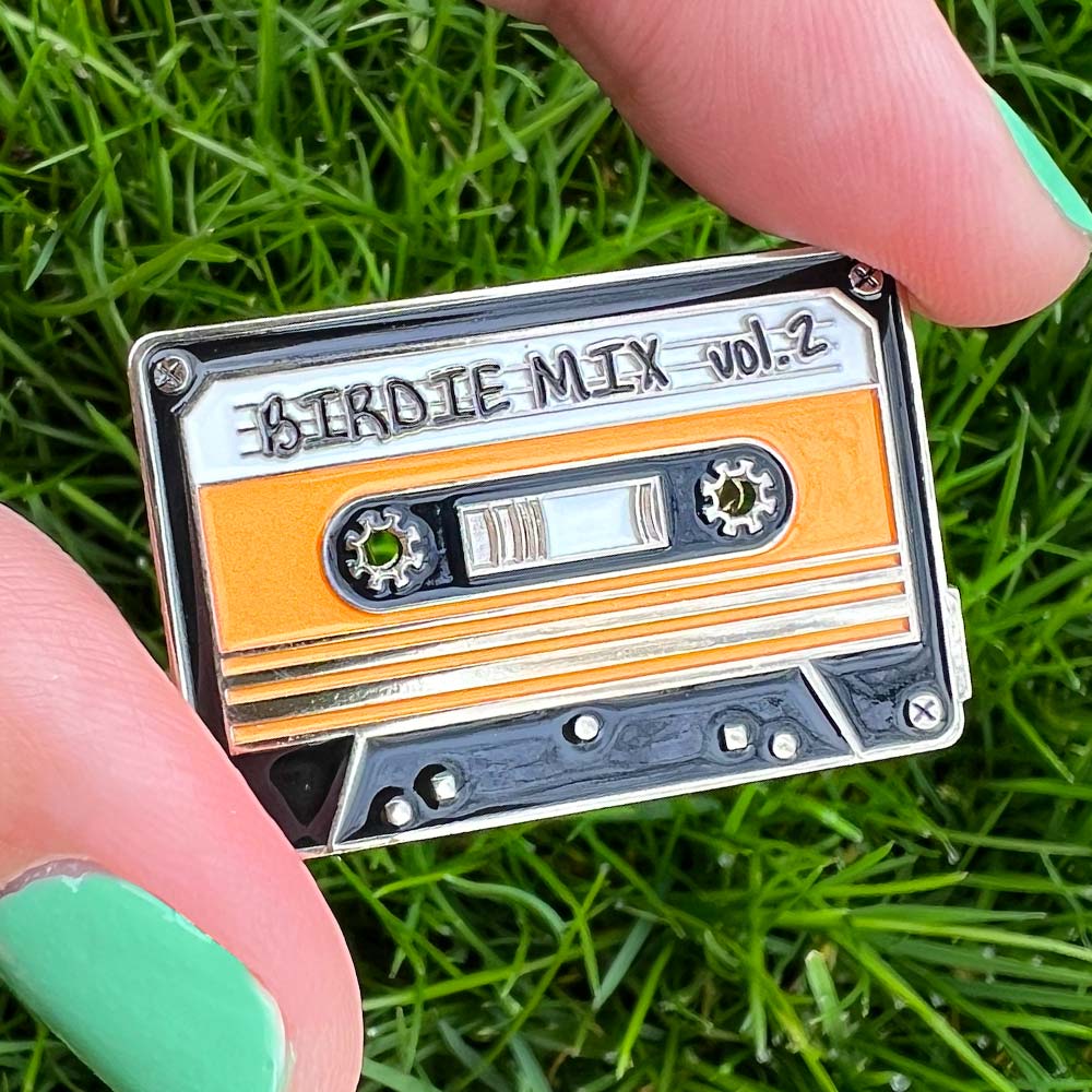 Birdie Mix Cassette Pin - Locking Metal Backer Disc Golf Pins