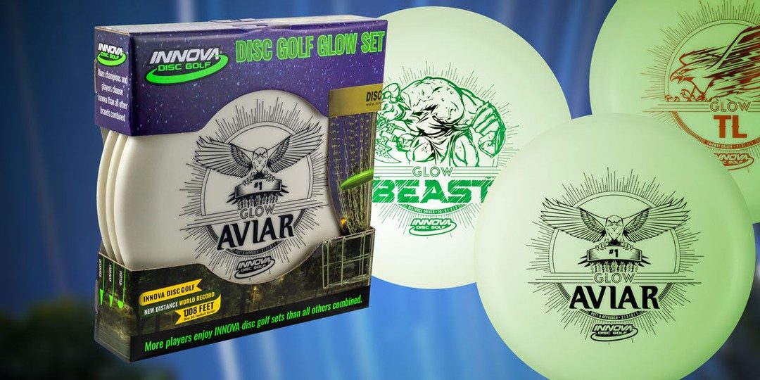 Glow Disc Golf Starter Set - 3 Glow Discs Innova