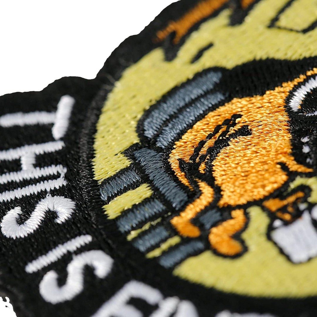 This Is Fine Patch - Hook And Loop Disc Golf Pins