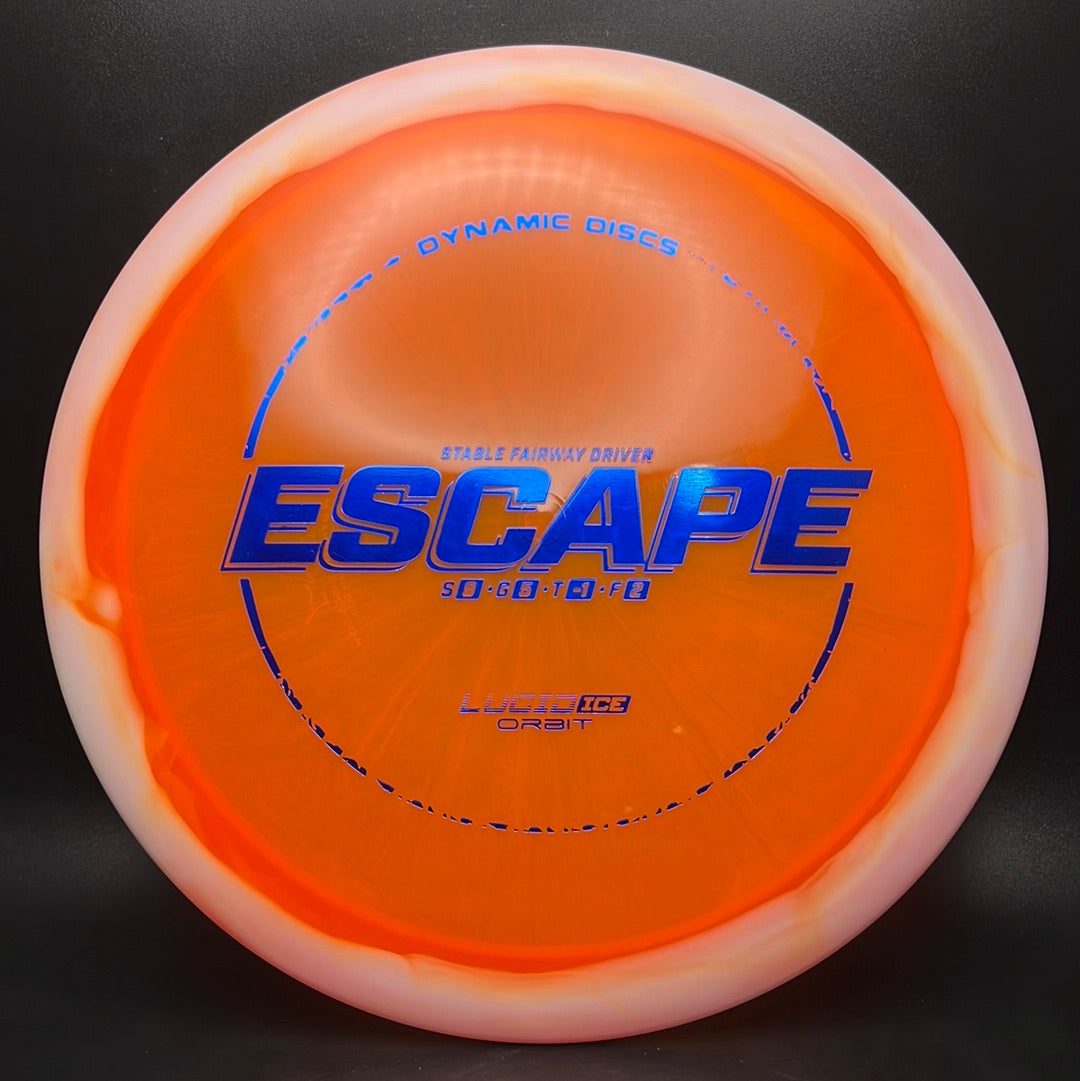 Lucid-Ice Orbit Escape Dynamic Discs