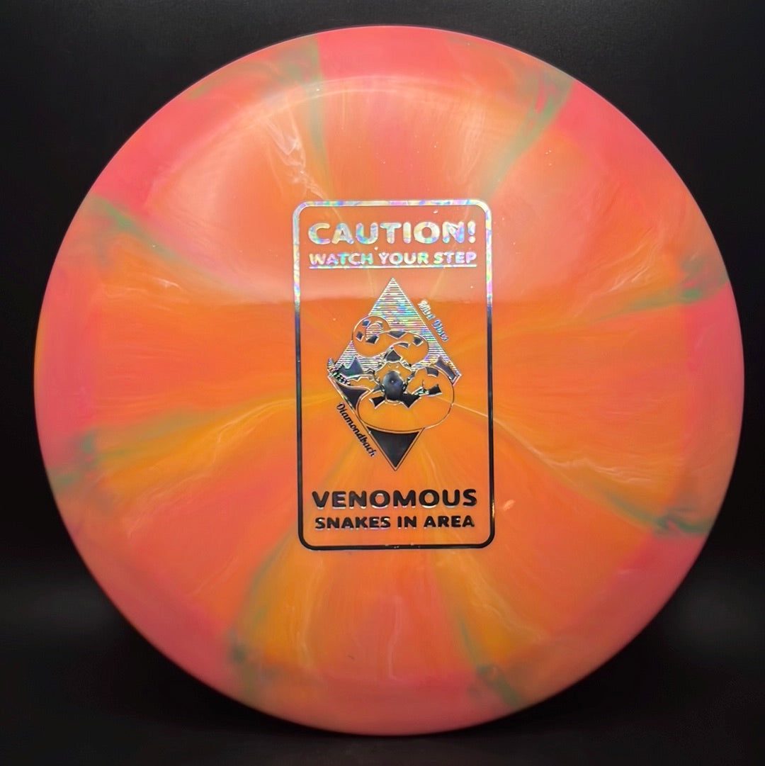 Swirly Apex Diamondback - Caution Venomous Snakes! MINT Discs