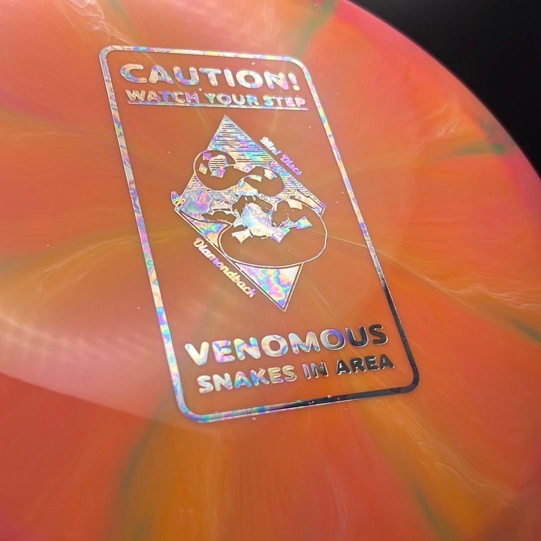Swirly Apex Diamondback - Caution Venomous Snakes! MINT Discs
