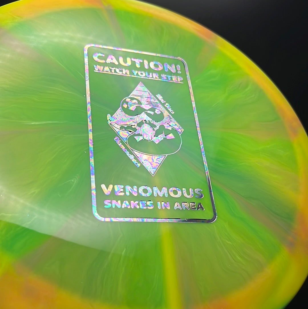 Swirly Apex Diamondback - Caution Venomous Snakes! MINT Discs