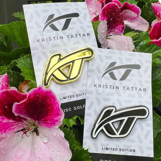 Kristin Tattar KT Logo Pin Disc Golf Pins