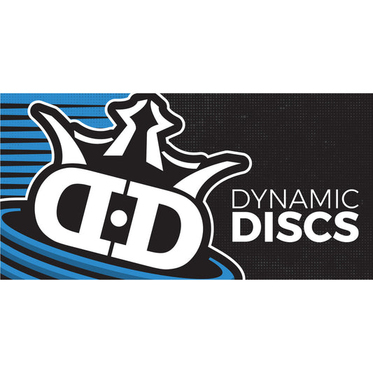 Black N Blue Fabric Disc Golf Banner - 4' x 2'