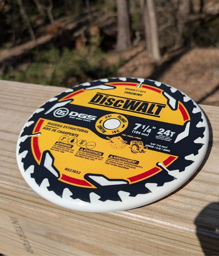 The Disc Saw Custom Golf Disc | DiscWALT DiscGolfSwag