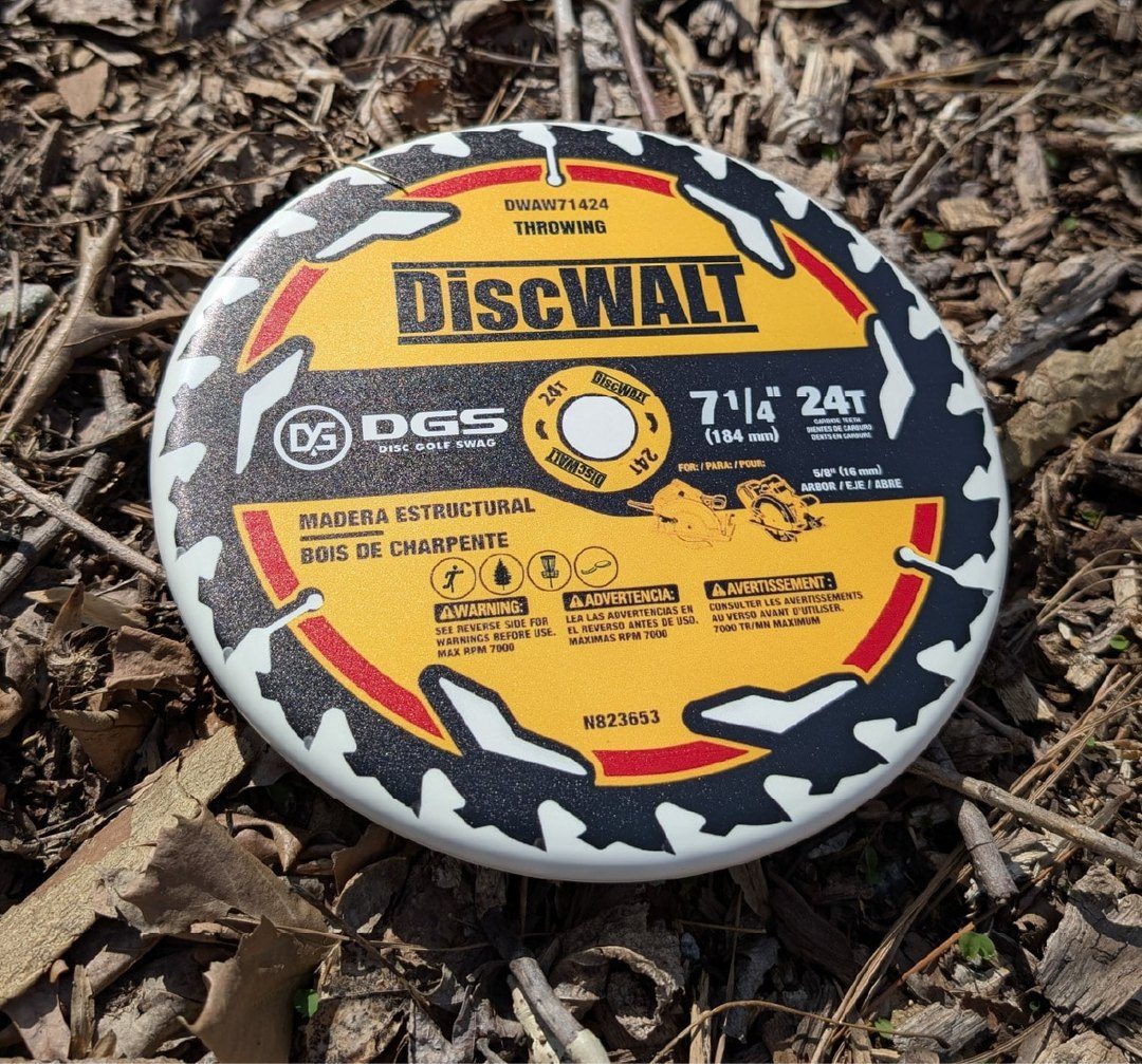 The Disc Saw Custom Golf Disc | DiscWALT DiscGolfSwag